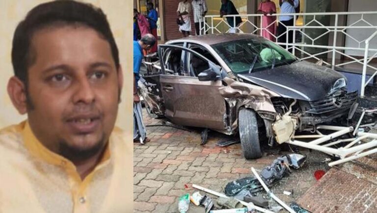 കാഞ്ഞിരപ്പള്ളിയിൽ നിയന്ത്രണം നഷ്ടമായ കാർ കെട്ടിട്ടത്തിലേക്ക് ഇടിച്ചു കയറി ഒരാൾ മരിച്ചു