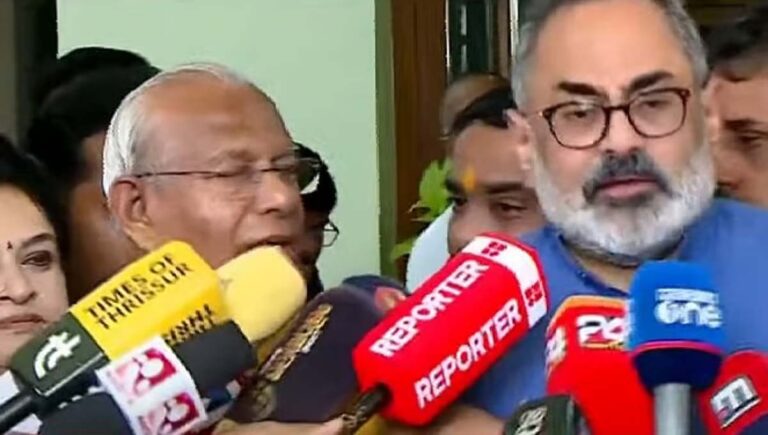 ഛത്തീസ്ഗഡില്‍ അറസ്റ്റിലായ കന്യാസ്ത്രീകളുടെ മോചനം; മാര്‍ ആന്‍ഡ്രൂസ് താഴത്തിനെ കാണാനെത്തി രാജീവ് ചന്ദ്രശേഖര്‍