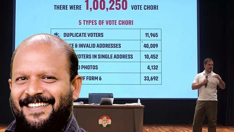 രാഹുൽ ഗാന്ധി പറഞ്ഞ വോട്ടർപട്ടിക അട്ടിമറി തൃശൂരിൽ നടന്നിട്ടുണ്ട് : വിഎസ് സുനിൽ കുമാർ