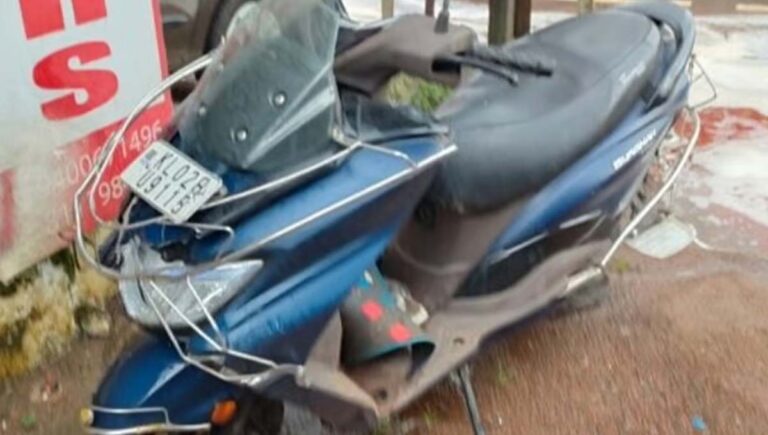 കോട്ടയം എംസി റോഡിൽ നിയന്ത്രണം വിട്ട സ്കൂട്ടർ ബസിലും ലോറിയിലും ഇടിച്ച് യുവാവ് മരിച്ചു