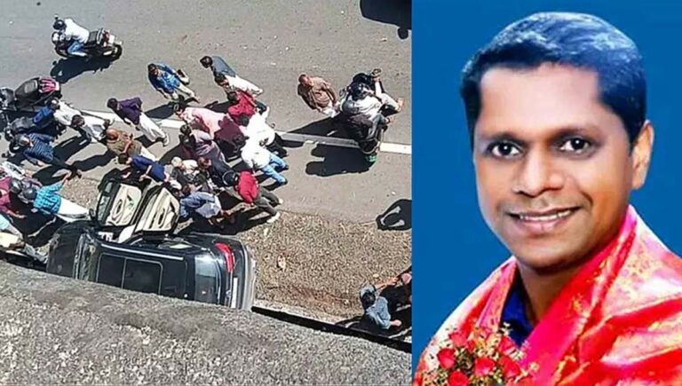 കഴക്കൂട്ടം-കാരോട് ദേശീയപാതയില്‍ നിയന്ത്രണംവിട്ട കാര്‍ ഇടിച്ച് ബൈക്ക് യാത്രികന്‍ മരിച്ചു; ഒരാള്‍ക്ക് ഗുരുതര പരിക്ക്