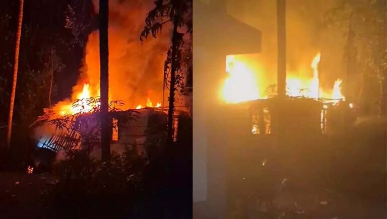 മലപ്പുറത്ത് ചാർജ് ചെയ്യാൻ വെച്ച പവർബാങ്ക് പൊട്ടിത്തെറിച്ച് വീട് പൂർണമായും കത്തിനശിച്ചു