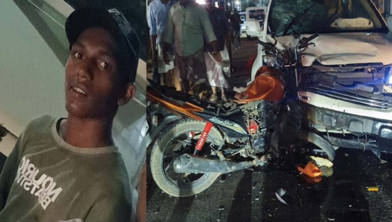 കൊല്ലത്ത് കാറും ബൈക്കും കൂട്ടിയിടിച്ച് 22കാരന്‍ മരിച്ചു