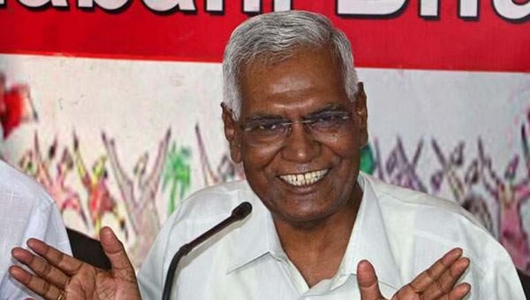 പ്രായപരിധിയില്‍ ഇളവു നല്‍കി; സിപിഐ ജനറല്‍ സെക്രട്ടറി പദത്തില്‍ ഡി രാജ തുടരും