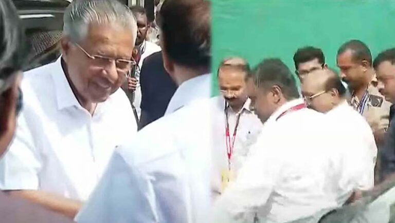 ആഗോള അയ്യപ്പ സംഗമത്തിന് തുടക്കം; മുഖ്യമന്ത്രിയും വെള്ളാപ്പള്ളിയും എത്തിയത് ഒരേ കാറില്‍