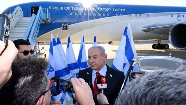 ഐസിസി അറസ്റ്റ് വാറണ്ട് : നെതന്യാഹു അമേരിക്കയിലേക്ക് പറന്നത് യൂറോപ്യന്‍ വ്യോമാതിര്‍ത്തി ഒഴിവാക്കി