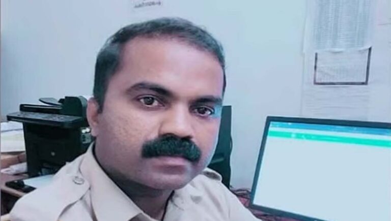 കാസര്‍കോട് ചെങ്കളയില്‍ ഡ്യൂട്ടിക്കിടെ വാഹാനാപകടത്തില്‍ പൊലീസുകാരന്‍ മരിച്ചു