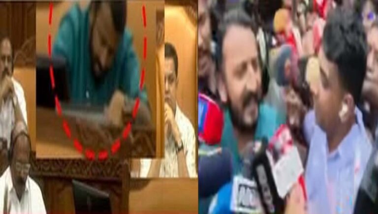 രാഹുൽ മാങ്കൂട്ടത്തിലിന് പ്രതിപക്ഷ നിരയില്‍ നിന്നും കുറിപ്പ്; മറുപടി എഴുതി നല്‍കി സഭ വിട്ടിറങ്ങി