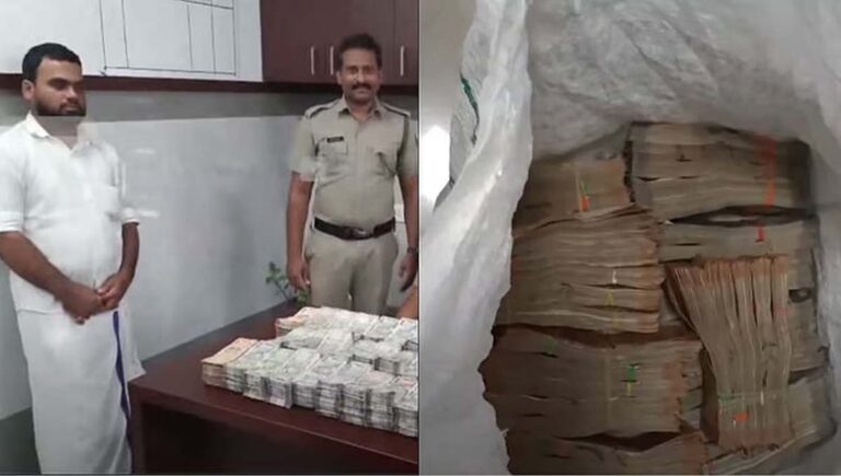 വേങ്ങരയില്‍ സ്‌കൂട്ടറില്‍ ചാക്കില്‍ കെട്ടി കടത്തിയ ഒരുകോടി രൂപയുടെ കുഴല്‍പ്പണം പിടികൂടി