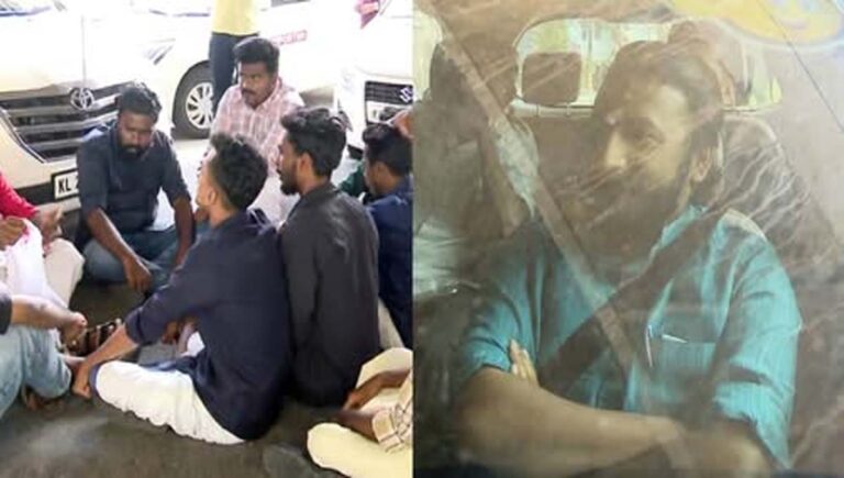 രാഹുല്‍ മാങ്കൂട്ടത്തിലിനെ തടഞ്ഞ് എസ്എഫ്‌ഐ