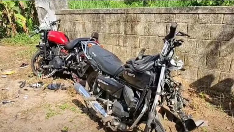 കൊട്ടാരക്കരയിൽ ബൈക്കുകൾ തമ്മിൽ കൂട്ടിയിടിച്ച് മൂന്നു യുവാക്കൾ മരിച്ചു