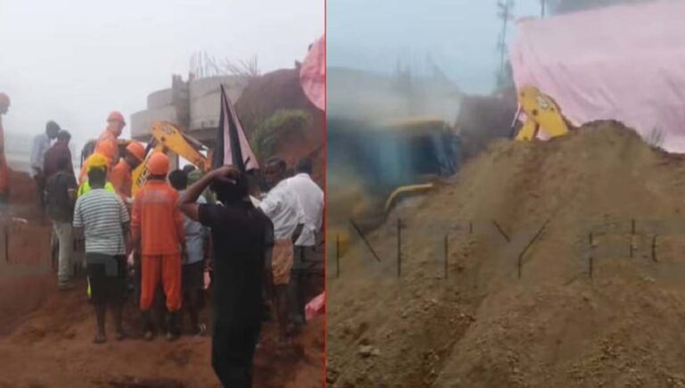 ഇടുക്കിയിൽ മൺതിട്ട ഇടിഞ്ഞുവീണ് രണ്ടു തൊഴിലാളികൾക്ക് ദാരുണാന്ത്യം