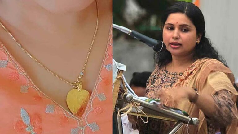 സ്വര്‍ണമാലയും മാലയും താലിയും നഷ്ടപ്പെട്ടെന്ന് കോണ്‍ഗ്രസ് നേതാവ് വീണ എസ് നായര്‍