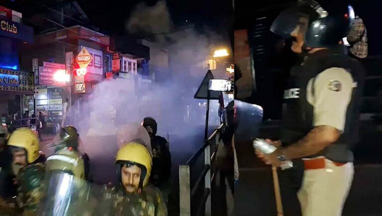 പേരാമ്പ്ര സംഘർഷത്തിൽ സ്‌ഫോടകവസ്തു എറിഞ്ഞത് പൊലീസ് നിന്ന ഭാഗത്തു നിന്ന്; സിസിടിവി ദൃശ്യങ്ങള്‍ പുറത്തു വിട്ട് കോണ്‍ഗ്രസ്