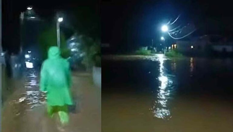 കുമളിയില്‍ മലവെള്ളപ്പാച്ചിലും മണ്ണിടിച്ചിലും; വീടുകളിലും കടകളിലും വെള്ളം കയറി