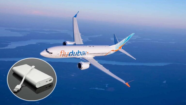 വിമാനത്തിനുള്ളിലെ പവർബാങ്ക് ഉപയോഗം; പുതുക്കിയ മാർഗ്ഗനിർദ്ദേശങ്ങൾ പുറപ്പെടുവിച്ച് ഫ്ലൈദുബൈ