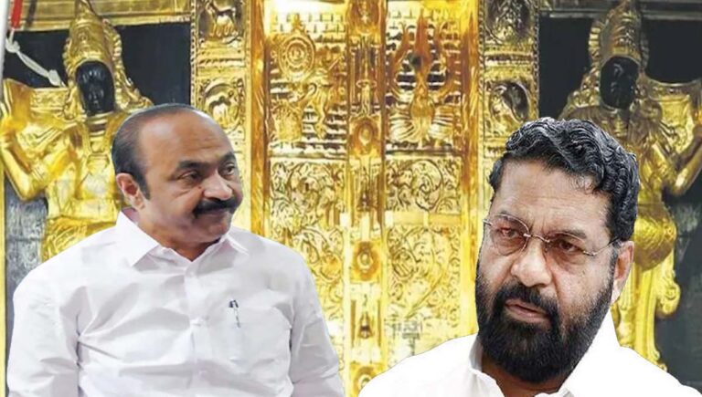 ശബരിമല സ്വർണ്ണപാളി വിവാദം : വിഡി സതീശന്റെ അപകീര്‍ത്തി പരാമര്‍ശത്തില്‍ വക്കീല്‍ നോട്ടീസ് അയച്ച് കടകംപള്ളി സുരേന്ദ്രന്‍