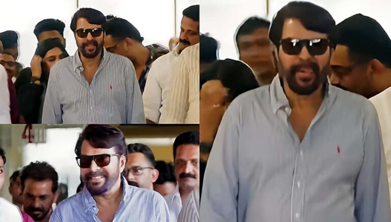 ‘തിരിച്ചു വരാൻ കഴിഞ്ഞതിൽ സന്തോഷം’; എട്ട് മാസത്തിനു ശേഷം കേരളത്തിലെത്തി മമ്മൂട്ടി