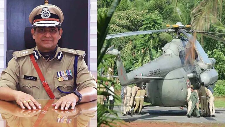 രാഷ്ട്രപതിയുടെ ഹെലികോപ്റ്റര്‍ കോണ്‍ക്രീറ്റില്‍ താഴ്ന്നതില്‍ സുരക്ഷാ വീഴ്ചയില്ല : പൊലീസ് മേധാവി