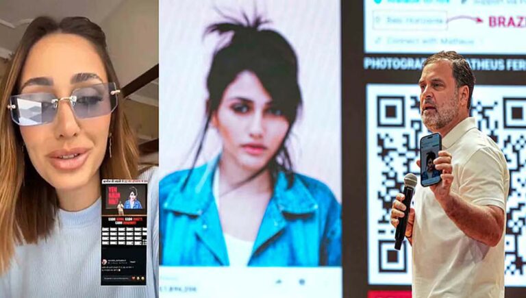 വോട്ട് ചോരി : പ്രതികരണവുമായി ബ്രസീല്‍ മോഡല്‍