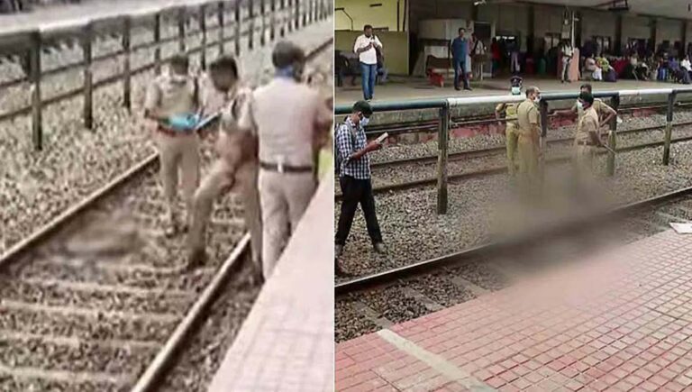 ആലപ്പുഴ റെയിൽവേ സ്റ്റേഷനിൽ മനുഷ്യന്റെ കാൽ