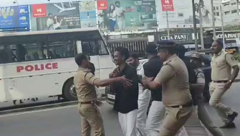 പിഎം ശ്രീ : കണ്ണൂരിൽ മുഖ്യമന്ത്രിക്കും വിദ്യാഭ്യാസ മന്ത്രിക്കുമെതിരെ കെഎസ്‌യുവിന്റെ കരിങ്കൊടി പ്രതിഷേധം