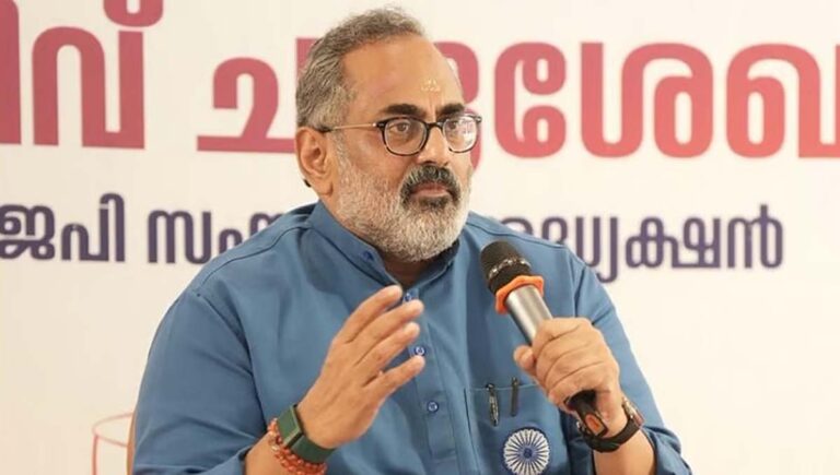 ശബരിമല സ്വര്‍ണക്കവര്‍ച്ചയിൽ അന്വേഷണം മുഖ്യമന്ത്രിയുടെ മുറിയുടെ വാതില്‍പ്പടിക്കലെത്തി : രാജീവ് ചന്ദ്രശേഖര്‍