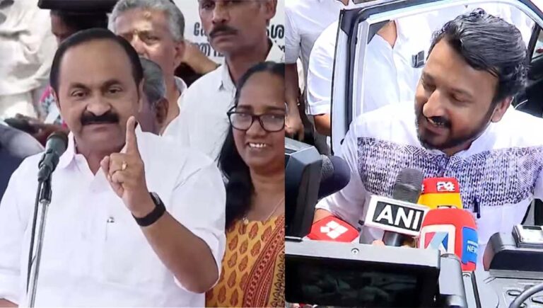 ആശാ സമര സമാപനം : രാഹുൽ മാങ്കൂട്ടലിനൊപ്പം വേദി പങ്കിടാൻ വിസമ്മതിച്ച് വിഡി സതീശൻ