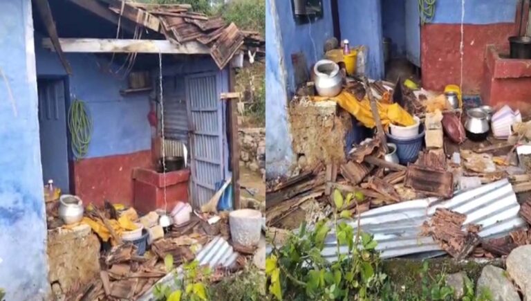 തമിഴ്നാട് വാൽപ്പാറയിൽ കാട്ടാന വീട് ആക്രമിച്ചു