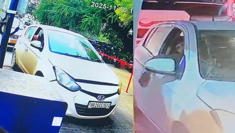 ഡൽഹി സ്ഫോടനത്തിലെ കാറിന്റെ ​ദൃശ്യങ്ങൾ പുറത്ത്