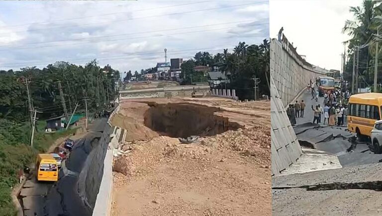 കൊല്ലത്ത് തകർന്ന സർവീസ് റോഡ് ഡിസംബർ 8 നുള്ളിൽ ഗതാഗത യോഗ്യമാക്കും : എൻഎച്ച്എഐ