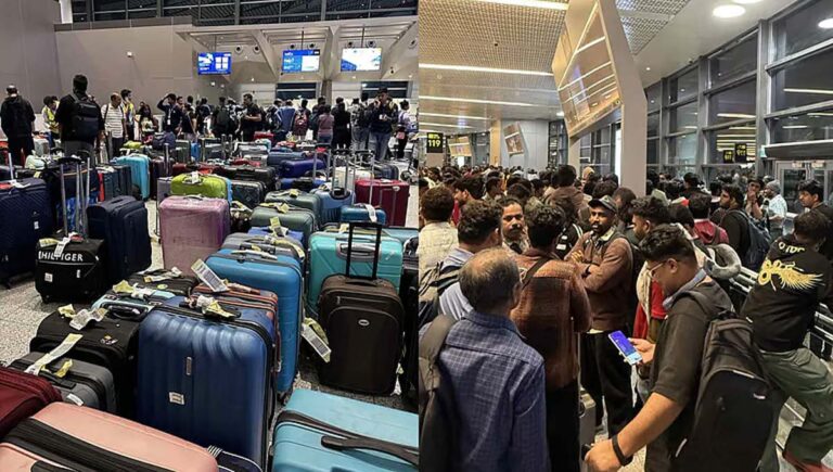 വിമാനത്താവളങ്ങളില്‍ പ്രതിഷേധം, മുദ്രാവാക്യം വിളി; ഇന്‍ഡിഗോ പ്രതിസന്ധിയില്‍ വലഞ്ഞ് യാത്രക്കാര്‍