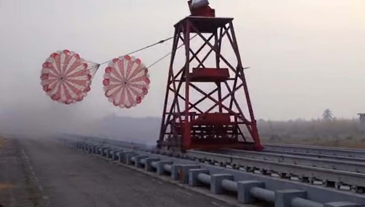 ഗഗന്‍യാന്‍ : ഡ്രോഗ് പാരച്യൂട്ടുകളുടെ പരീക്ഷണങ്ങള്‍ വിജയകരം