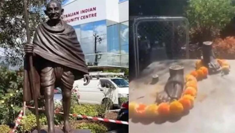 മെൽബണിലെ 426 കിലോ ഭാരമുള്ള ഗാന്ധിജിയുടെ വെങ്കലപ്രതിമ മോഷണം പോയി