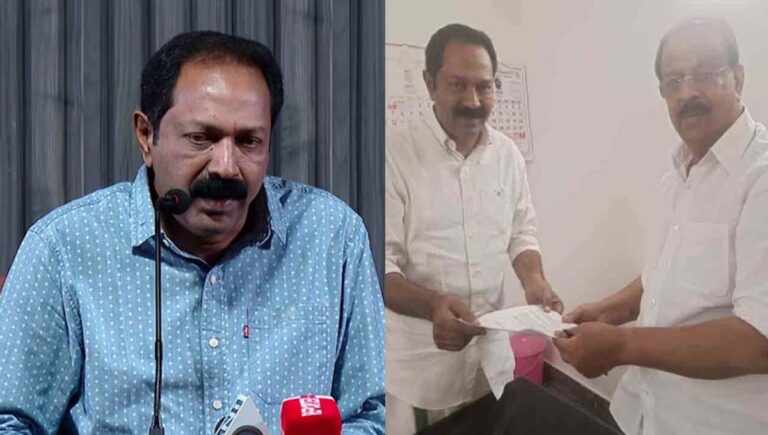 കെ സുധാകരന്റെ വിശ്വസ്തൻ കിഷോർ ബാബു ബിജെപിയിലേക്ക്