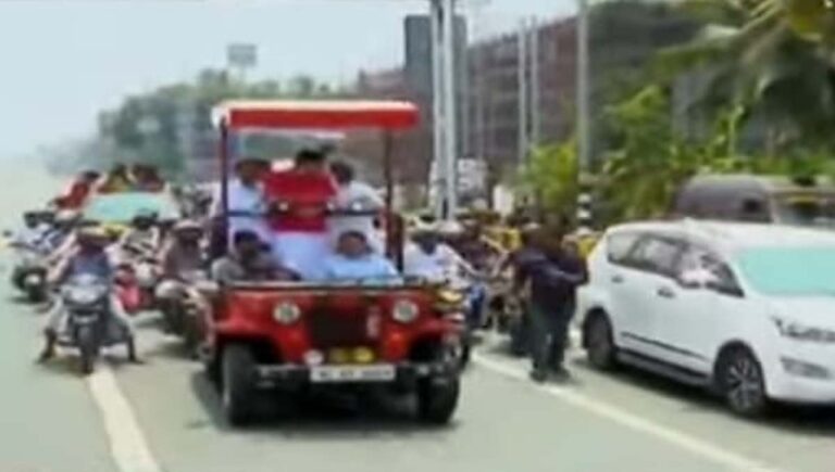 ദേശീയപാത 66 രാമനാട്ടുകര- വെങ്ങളം റീച്ചില്‍ സമാന്തര ഉദ്ഘാടനം നടത്തി മന്ത്രി മുഹമ്മദ് റിയസ്