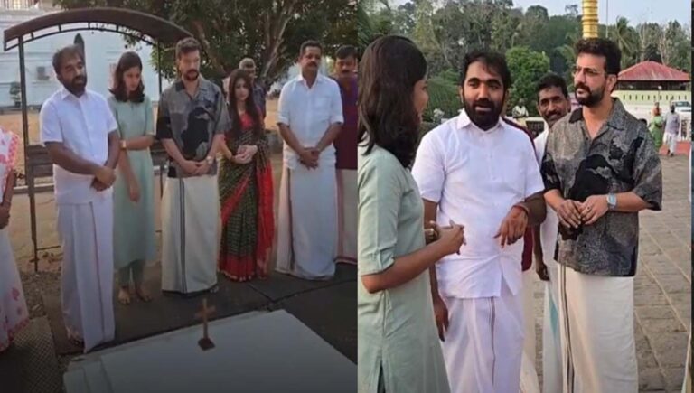 സ്ഥാനാർത്ഥിയാകുമെന്ന് അഭ്യൂഹങ്ങൾക്ക് ഇടയിൽ ഉമ്മൻ ചാണ്ടിയുടെ കല്ലറയിൽ എത്തി രമേശ് പിഷാരടി