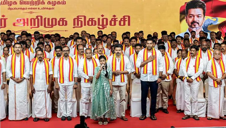 തമിഴ്‌നാട് നിയമസഭാ തെരഞ്ഞെടുപ്പ് : ടിവികെ സ്ഥാനാര്‍ഥി പട്ടിക പ്രഖ്യാപിച്ചു