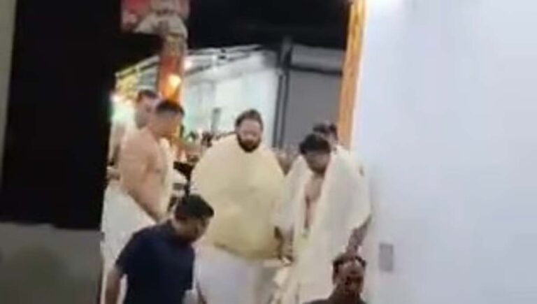 തളിപ്പറമ്പ് രാജരാജേശ്വര ക്ഷേത്രത്തില്‍ പൊന്നിന്‍കുടം സമര്‍പ്പിച്ച് അനന്ത് അംബാനി; 3 കോടി സംഭാവന നല്‍കി