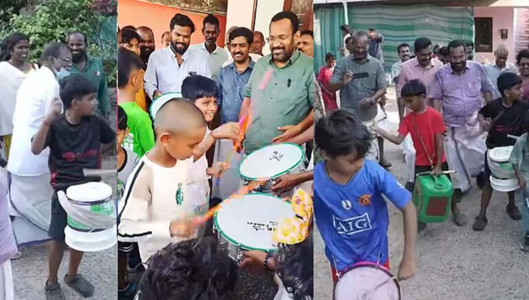 തെരഞ്ഞെടുപ്പ് പ്രചാരണത്തിനിടെ കുട്ടികള്‍ക്ക് നല്‍കിയ വാക്കുപാലിച്ച് മന്ത്രി കെ രാജന്‍