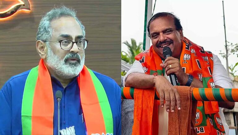 ലൗ ജിഹാദില്‍ ബിജെപിക്ക് അങ്ങനെയൊരു നിലപാടില്ല; കൃഷ്ണദാസിനെ തള്ളി രാജീവ് ചന്ദ്രശേഖർ