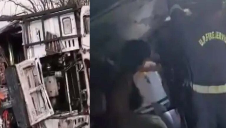 യുപിയില്‍ ബസും ട്രക്കും കൂട്ടിയിടിച്ചു; ആറ് മരണം