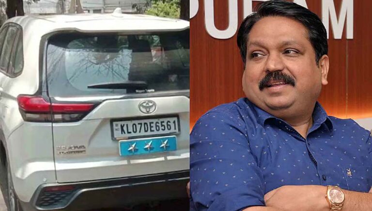 വിരമിച്ചിട്ടും ഔദ്യോഗികമുദ്ര പതിപ്പിച്ച കാറില്‍ യാത്ര; ടോമിന്‍ തച്ചങ്കരിക്ക് 250 രൂപ പിഴ