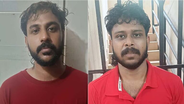 പാലിയേക്കരയിൽ ബം​ഗളൂരുവിൽ നിന്ന് സ്വകാര്യ ബസിൽ കടത്തിയ എംഡിഎംഎയുമായി രണ്ട് യുവാക്കൾ അറസ്റ്റിൽ
