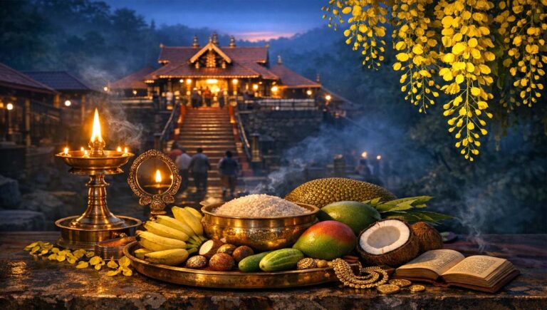 ശബരിമലയില്‍ അയ്യനെ കണ്ട് വിഷുക്കണി ദര്‍ശിച്ച് സായൂജ്യം നേടി ആയിരങ്ങള്‍