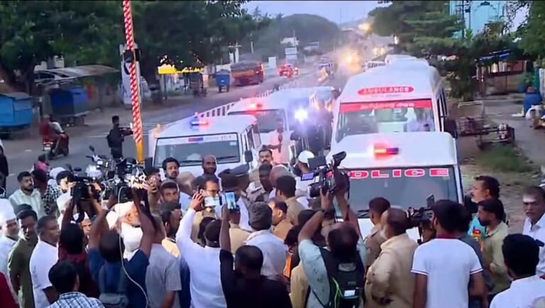 ചേതനയറ്റ ശരീരവുമായി അവര്‍ നാട്ടിലേക്ക് മടങ്ങുന്നു; ഉള്ളുലഞ്ഞ് കേരളം; സ്‌കൂളില്‍ പൊതുദര്‍ശനം