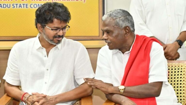 എഐഎഡിഎംകെയെ മന്ത്രിസഭയിൽ എടുത്താൽ ടിവികെക്കുള്ള പിന്തുണ പിൻവലിക്കും : സിപിഐഎം