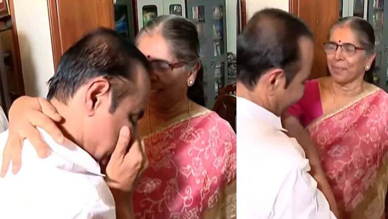 കണ്ണുനിറഞ്ഞ് വിതുമ്പി; ജി കാർത്തികേയന്റെ വീട്ടിലെത്തി നിയുക്ത മുഖ്യമന്ത്രി വിഡി സതീശന്‍