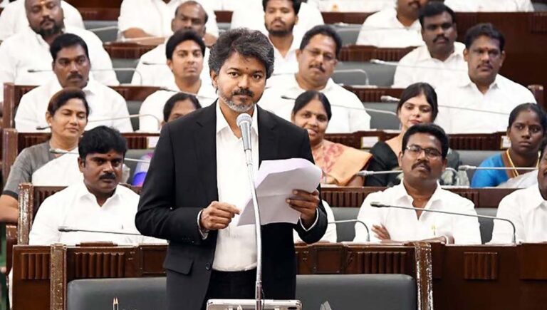 തമിഴ്‌നാട് നിയമസഭയിൽ വിജയ് സർക്കാരിന്144 വോട്ടുകളോടെ വിശ്വാസവോട്ടെടുപ്പിൽ വിജയം