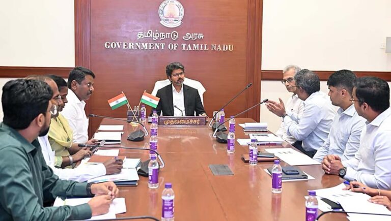 തമിഴ്‌നാട്ടിൽ വിജയ് മന്ത്രിസഭയുടെ വകുപ്പുവിഭജനം പൂർത്തിയായി